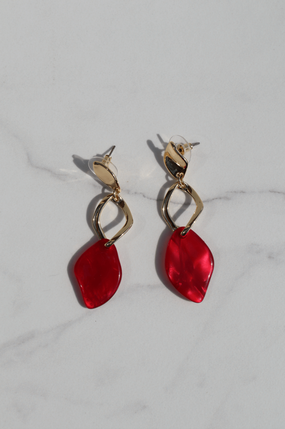 Coastal dream statement earring fuchia