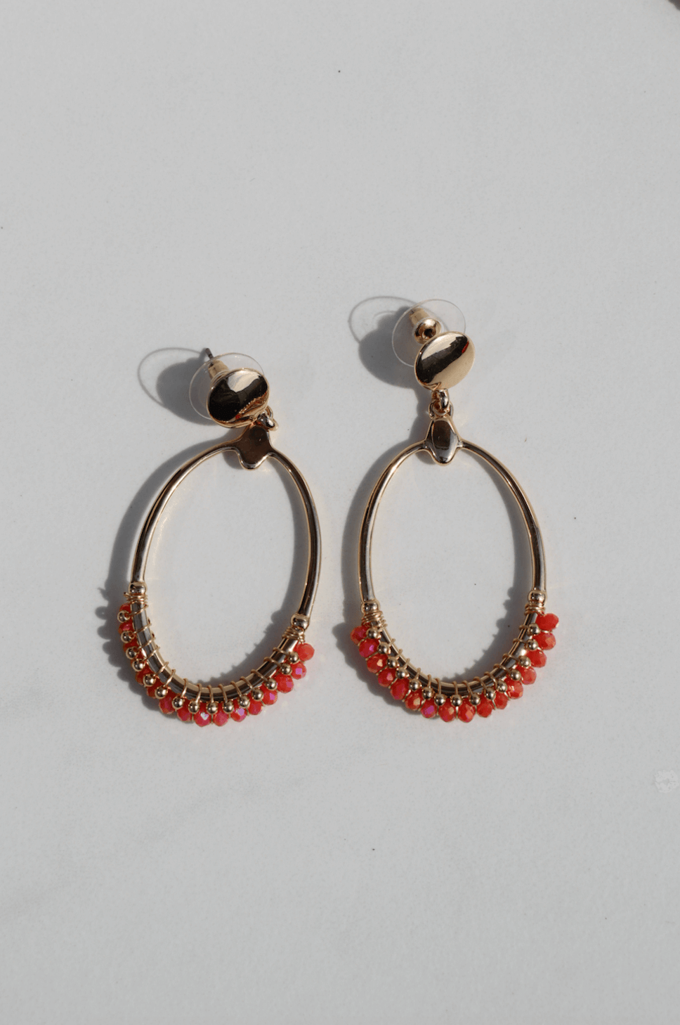 Lovely statement earring pink