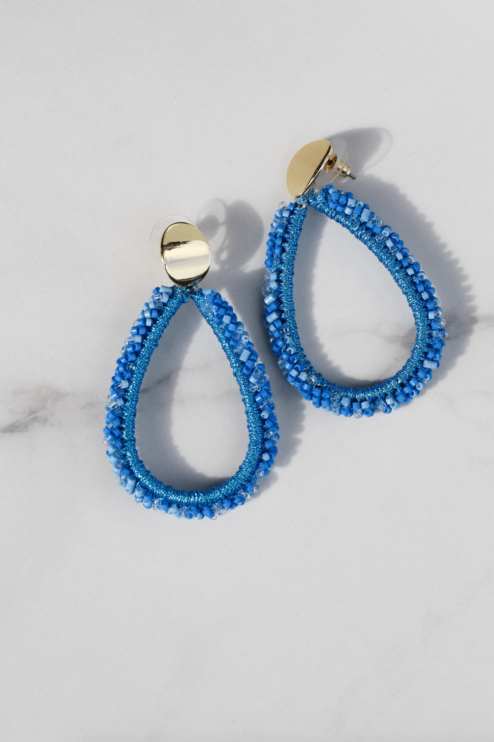 Blue liz statement earring