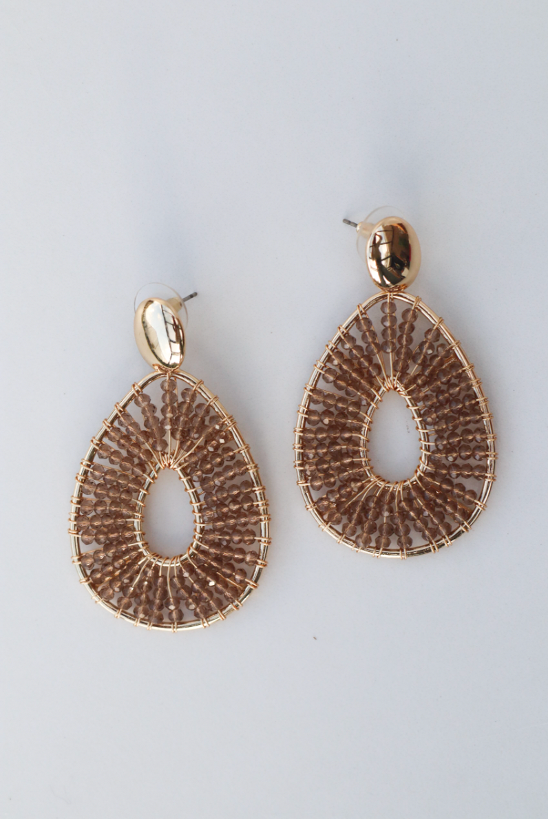 Kassy brown statement earring
