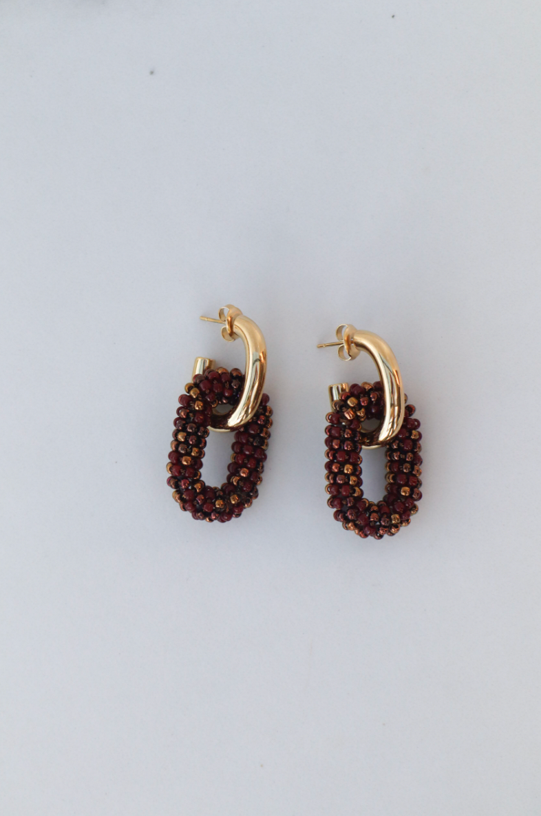 Steffy brown statement earring