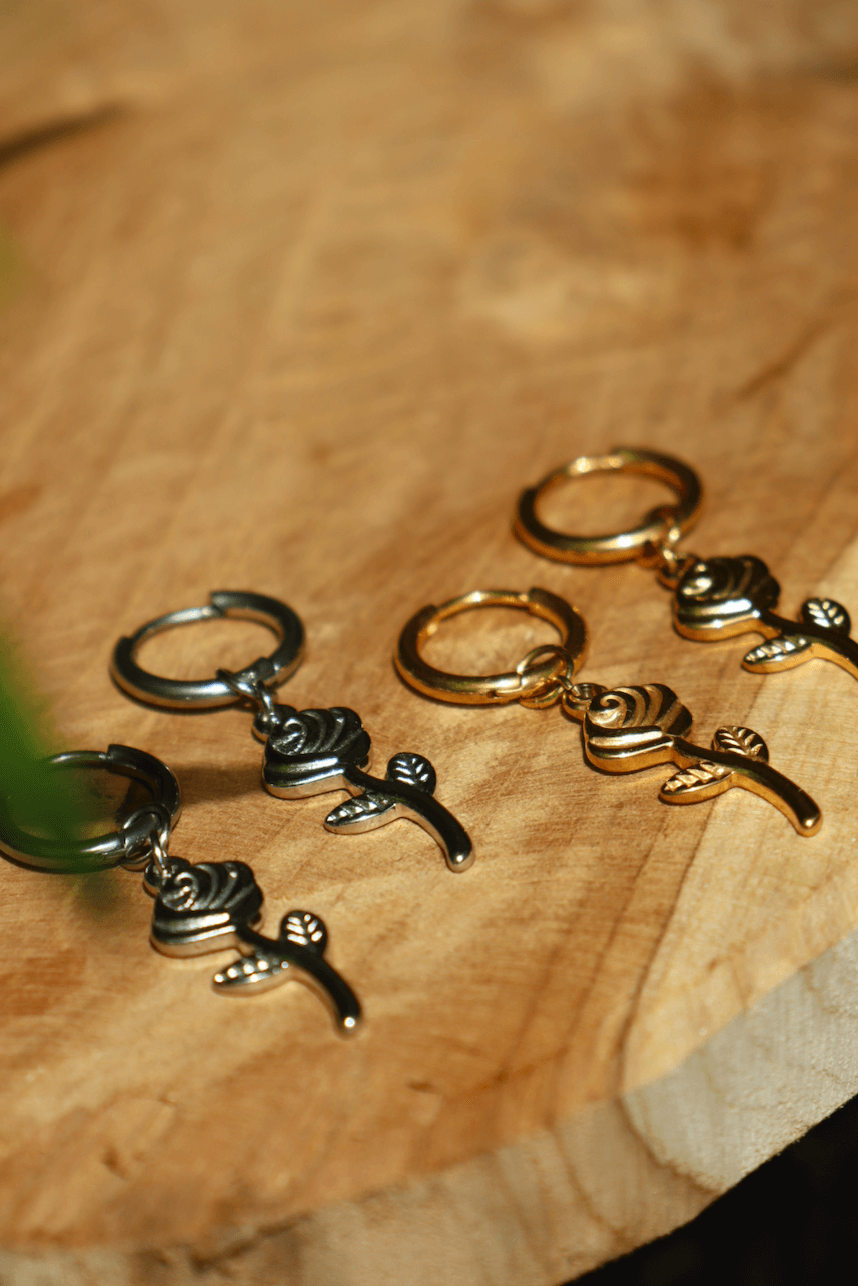 Rose earring