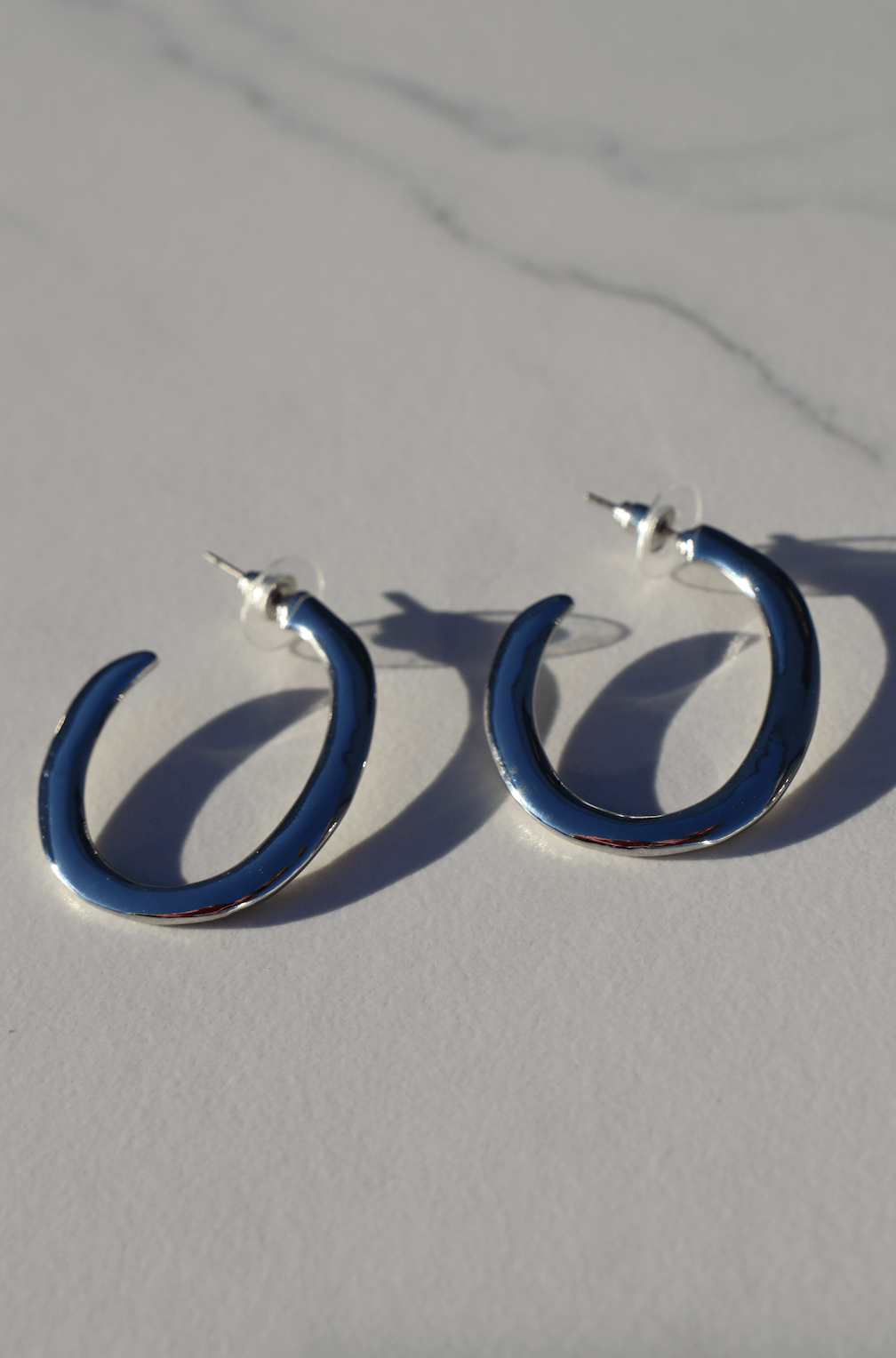 Silver small hoop