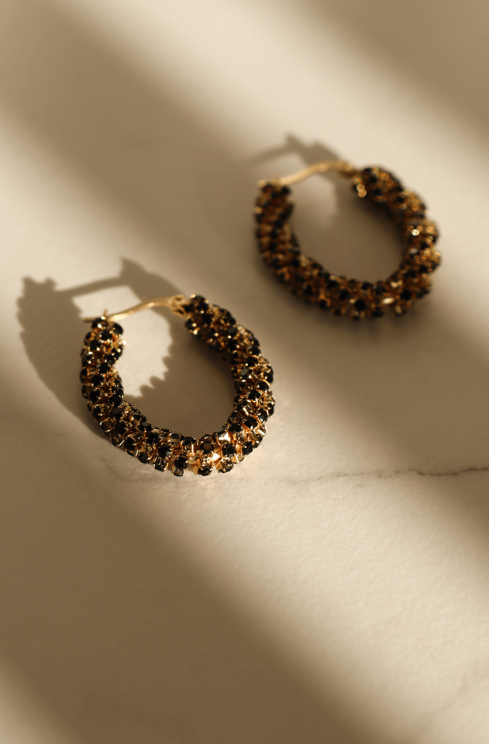 Izzy black statement earring