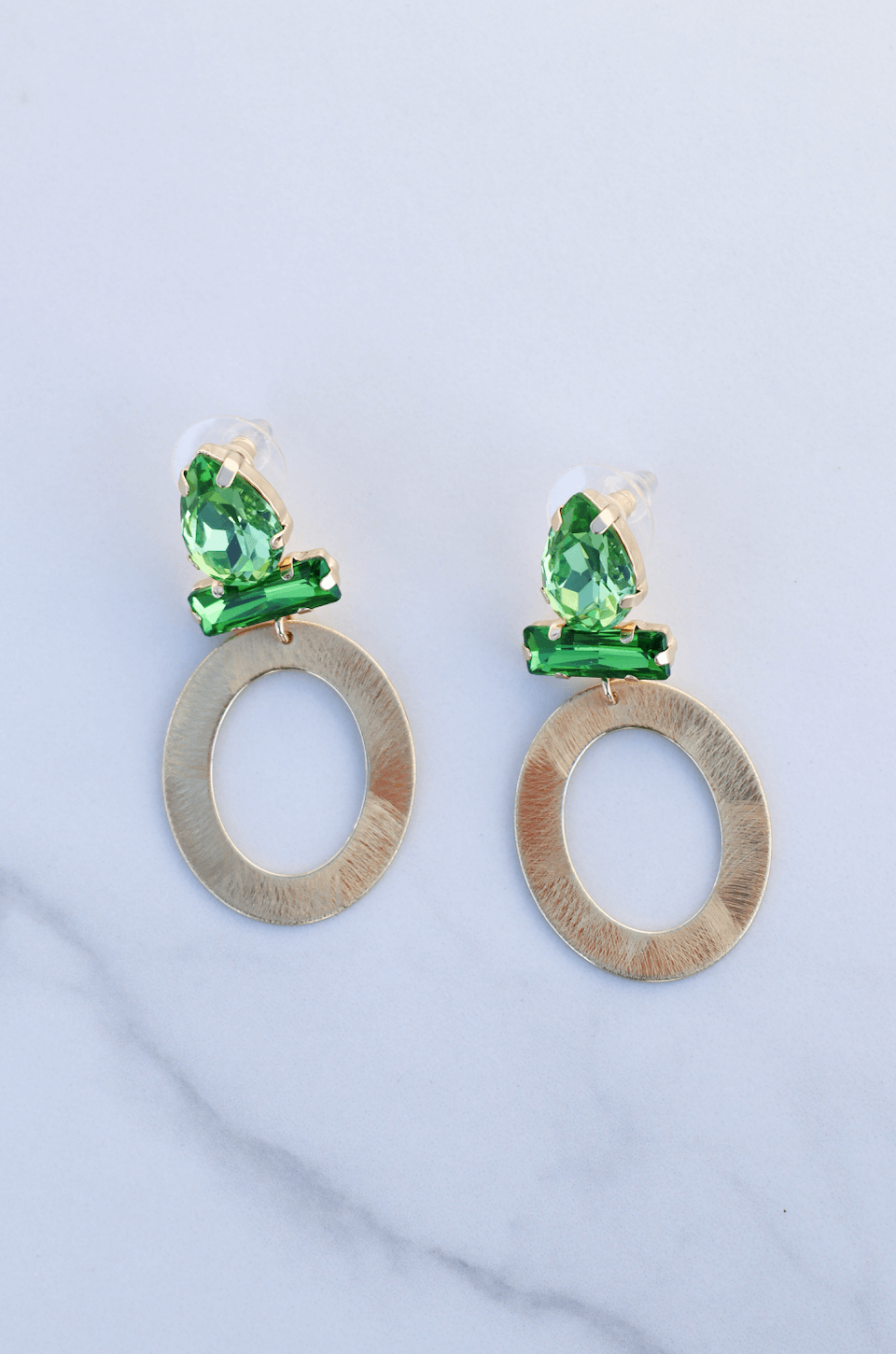 Billy light green statement earring