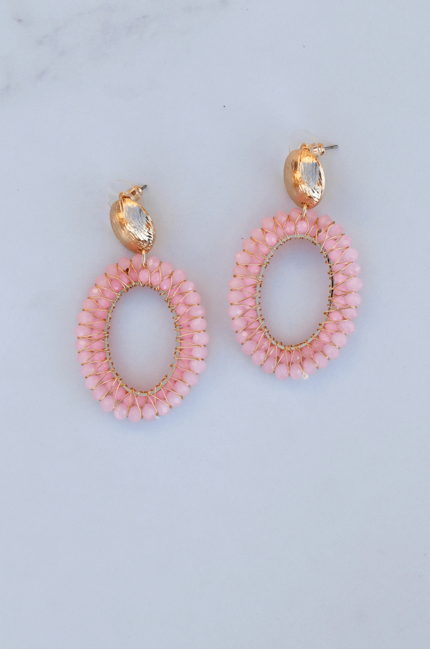 Yessy ligt pink statement earring