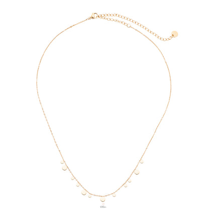 Simple dot necklace gold