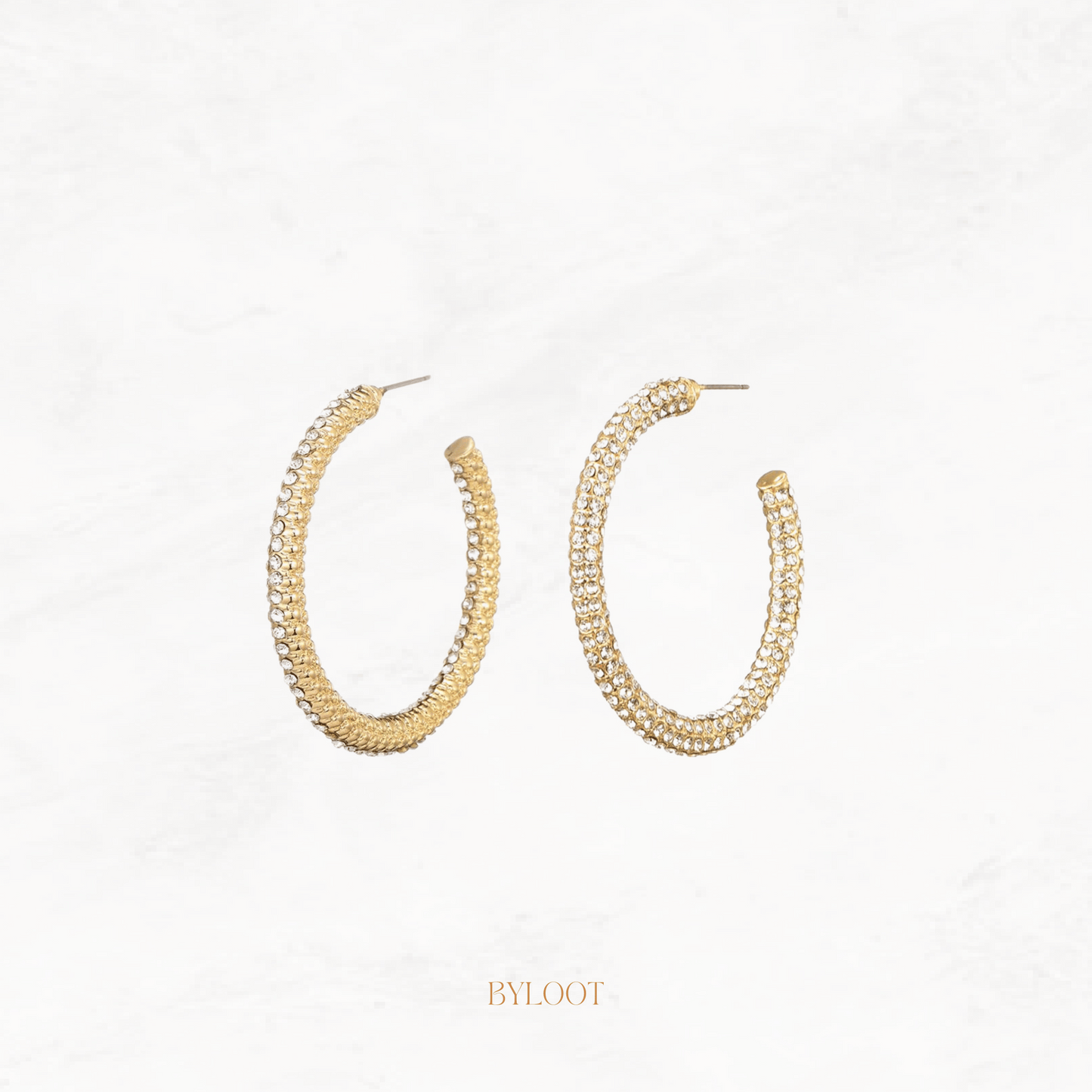 Glamour hoop statement earring