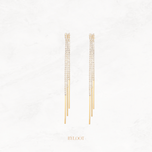 Wauw gold statement earring