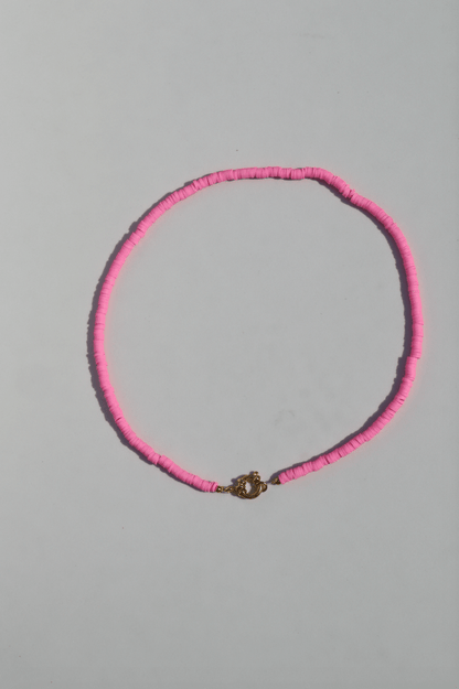 Surf necklace pink