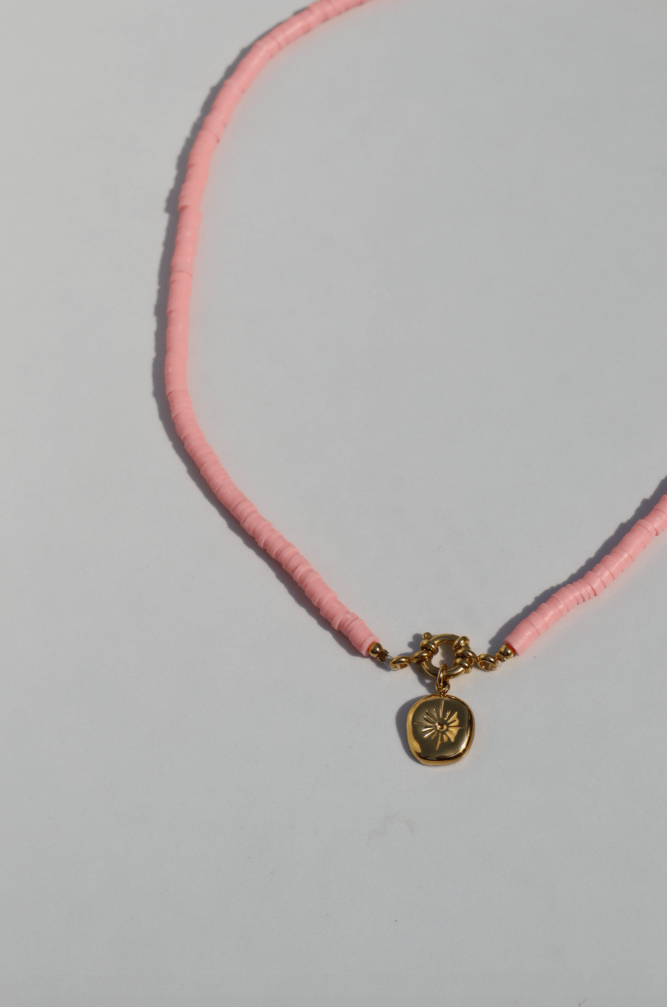 Surf necklace soft pink