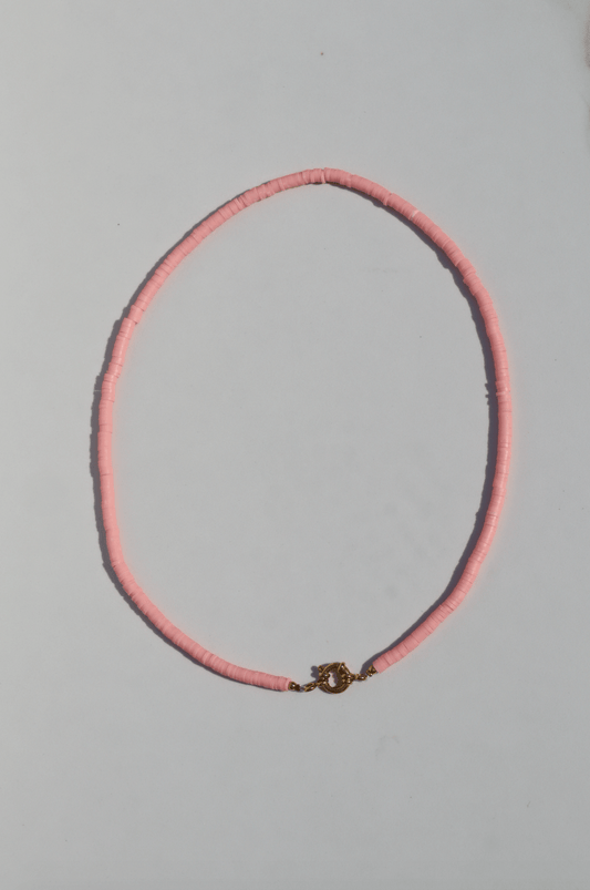 Surf necklace soft pink