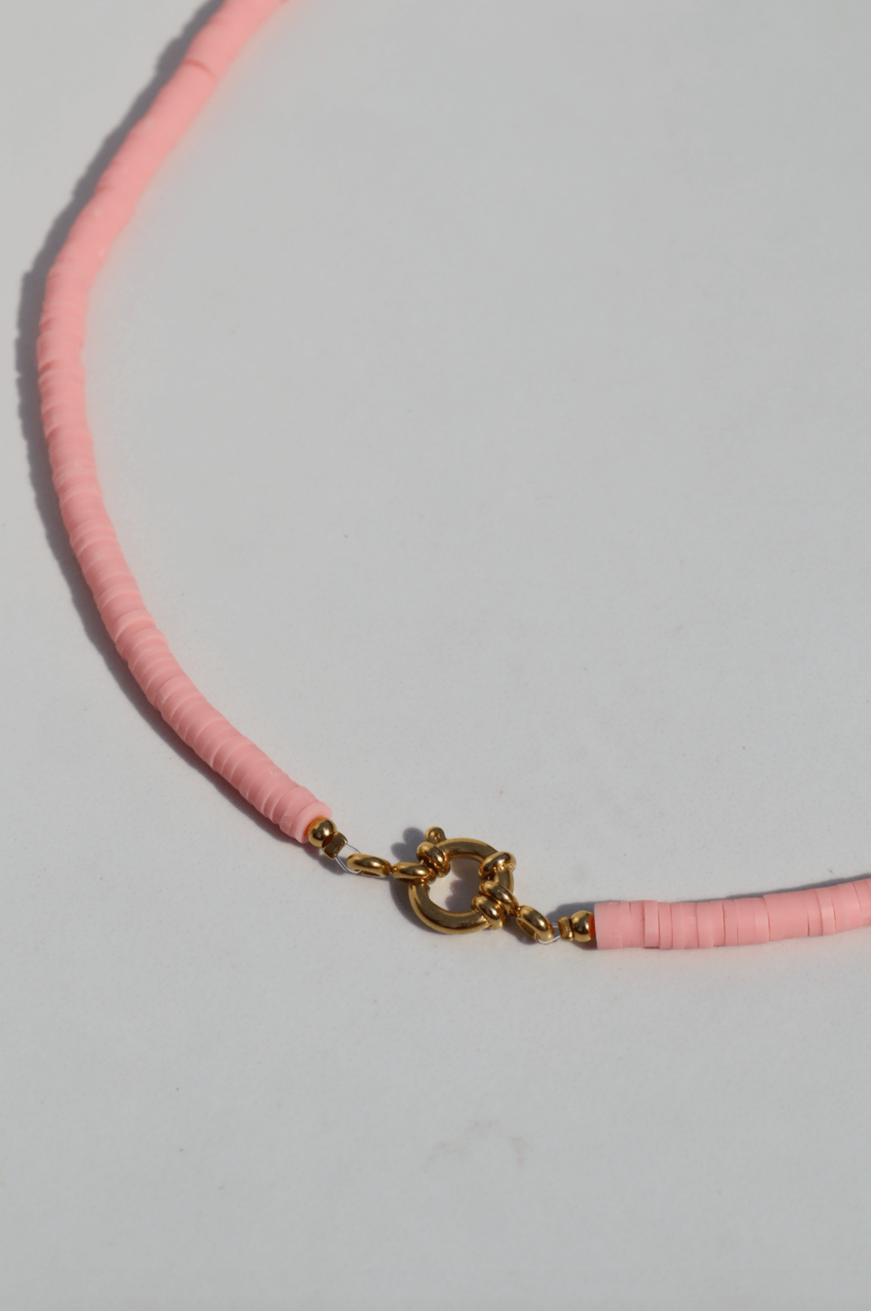 Surf necklace soft pink