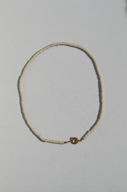 Surf necklace beige