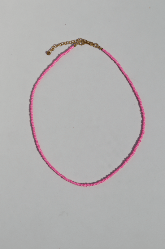 Sun kissed necklace pink