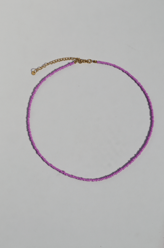 Sun kissed necklace purple