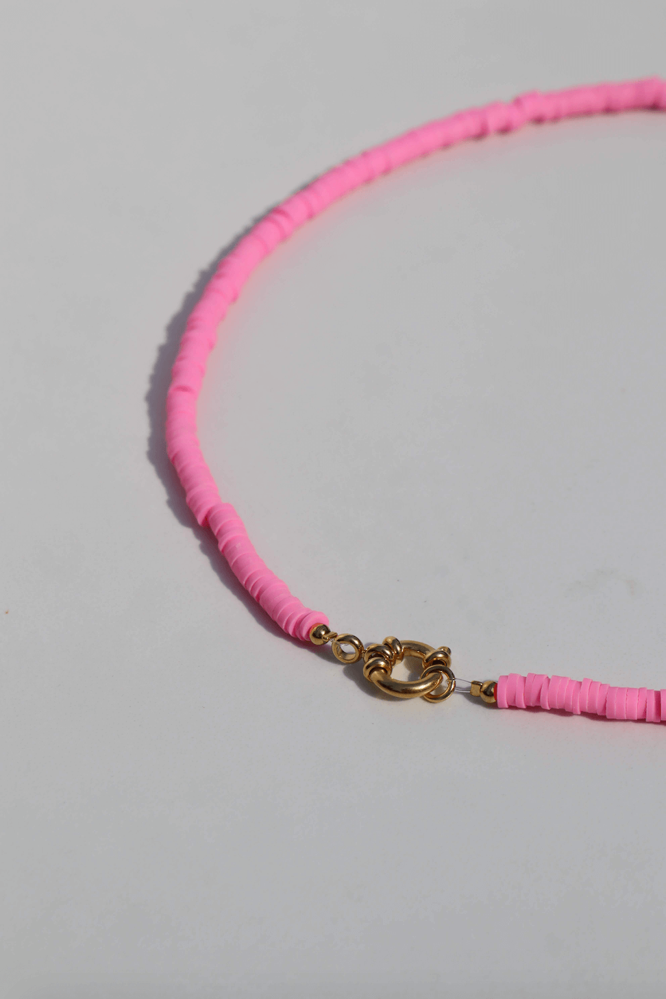 Surf necklace pink