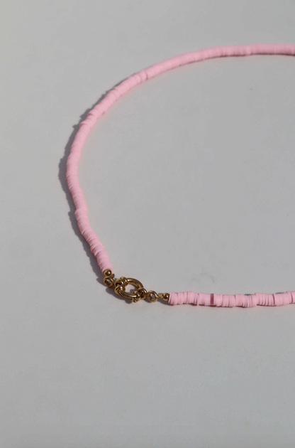 Surf necklace light pink