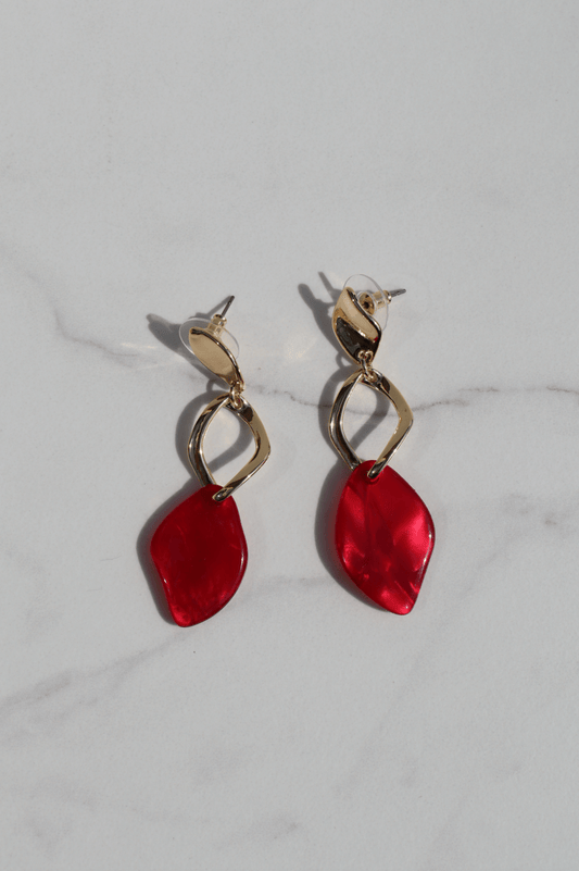 Coastal dream statement earring fuchia