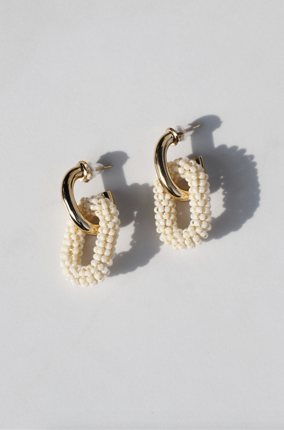 Steffy white statement earring