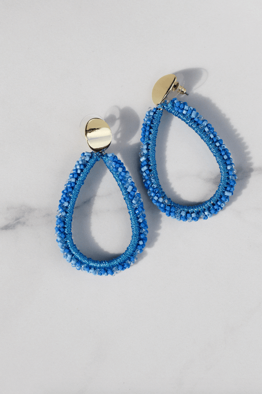 Blue liz statement earring