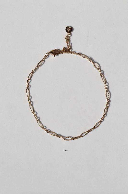 Wave anklet