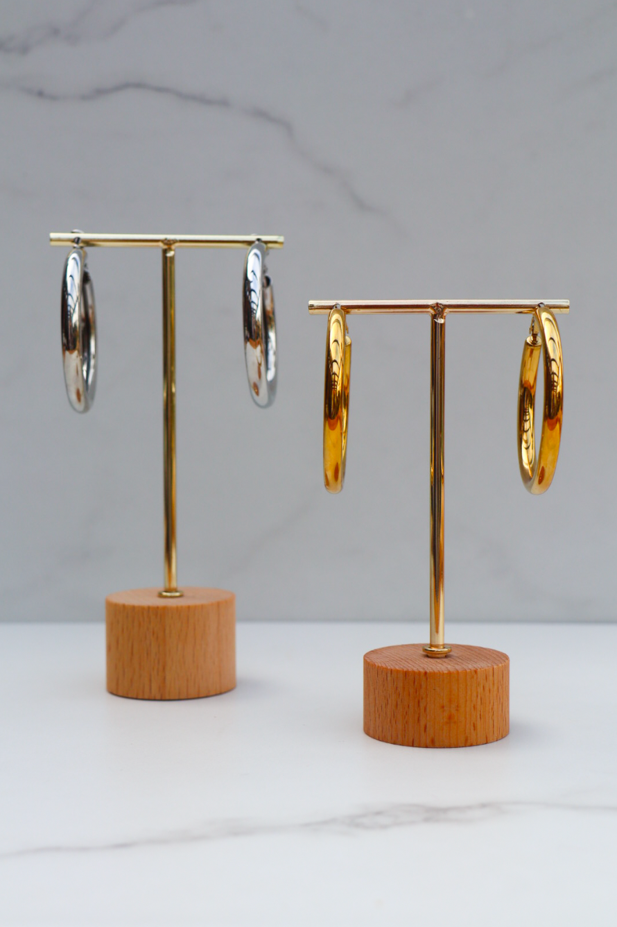 Classic hoop earrings