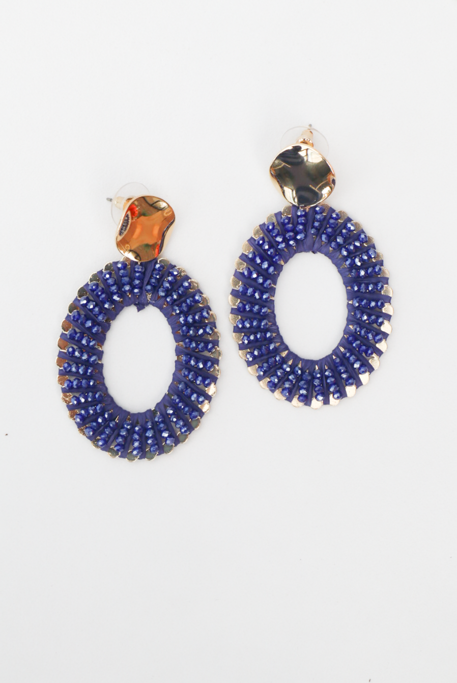 Krissy blue statement earring