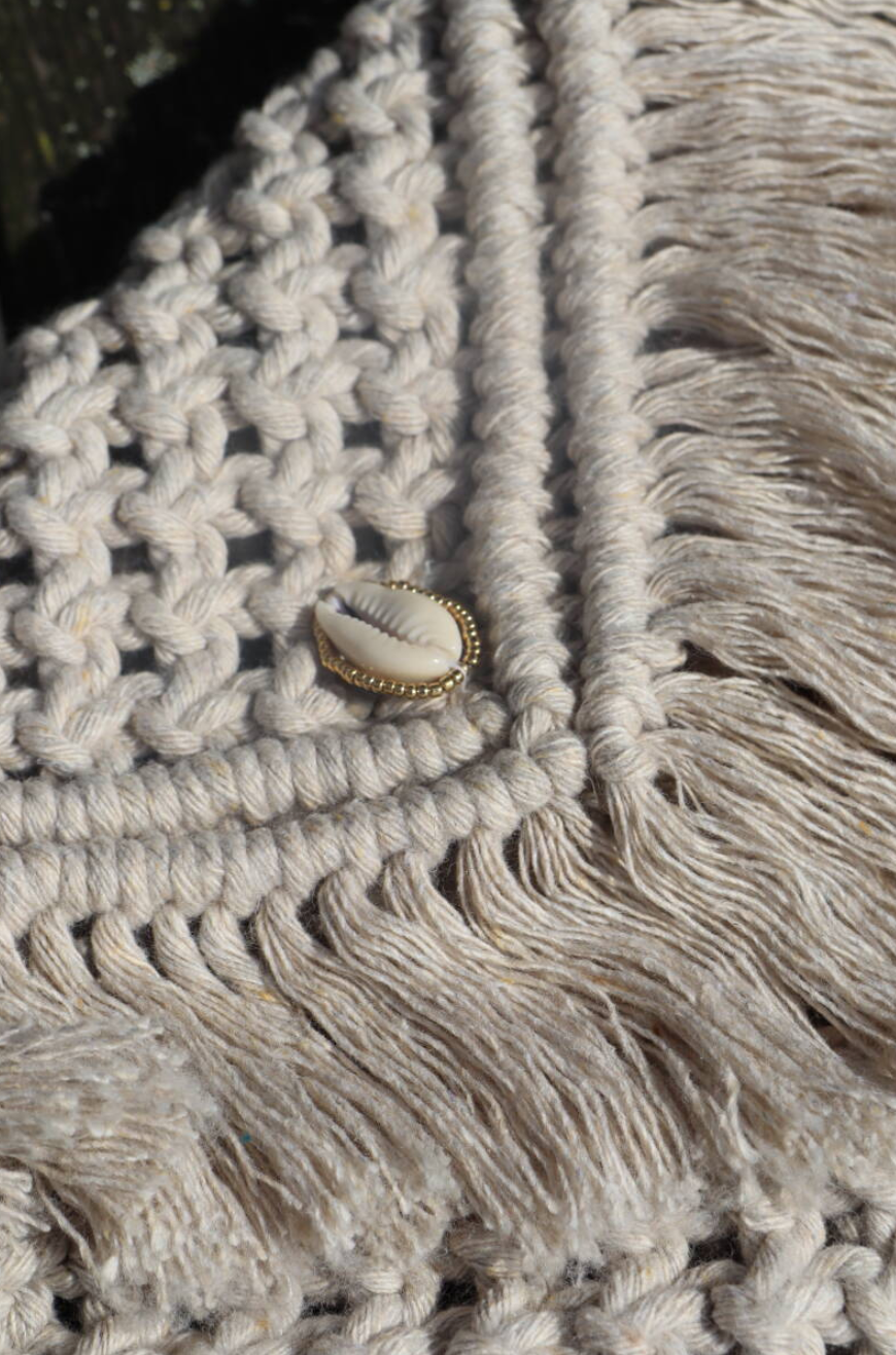 Macrame bag beige