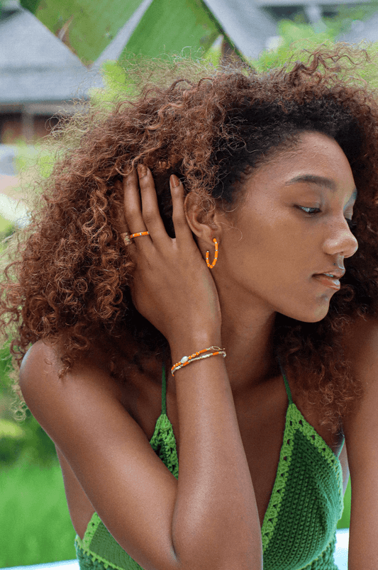 The bold earrings