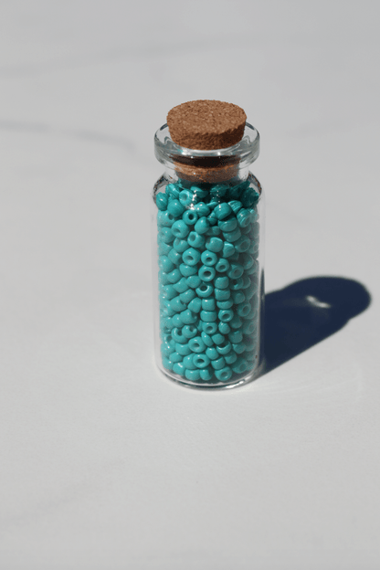 DIY beads 3mm oceanic blue