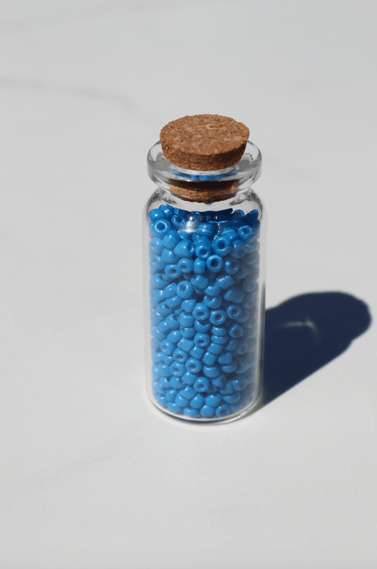 DIY beads 3mm dark blue