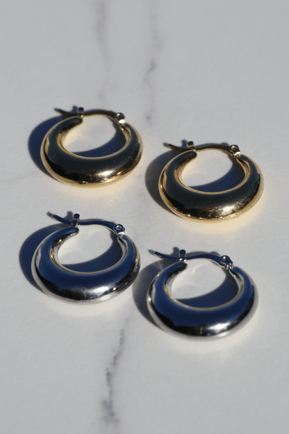 Fancy hoops earrings