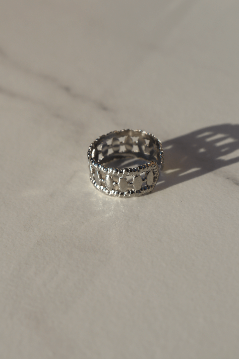 Oval boho ring