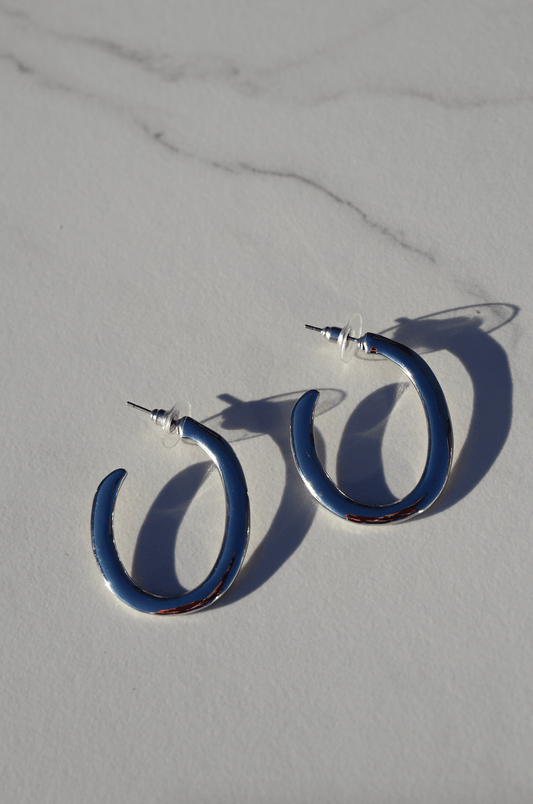 Silver small hoop