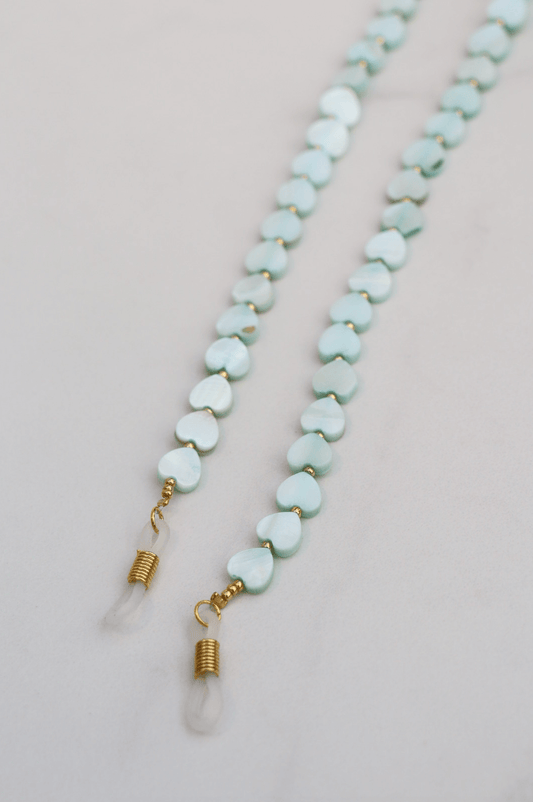 Light blue shell heart sunny cord 