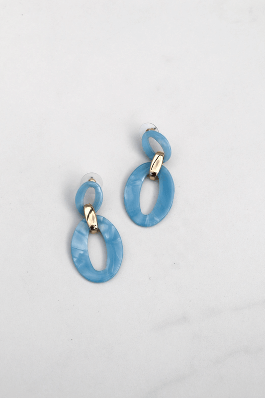 Pippy blue statement earring