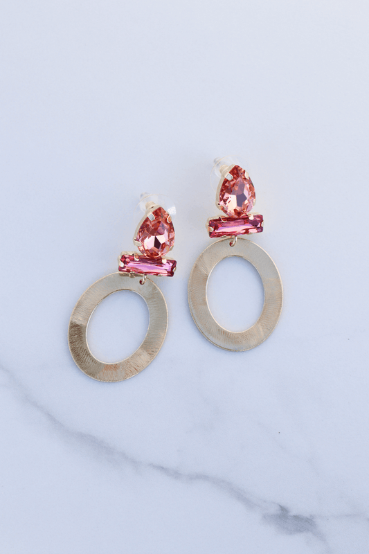 Billy orange pink statement earring